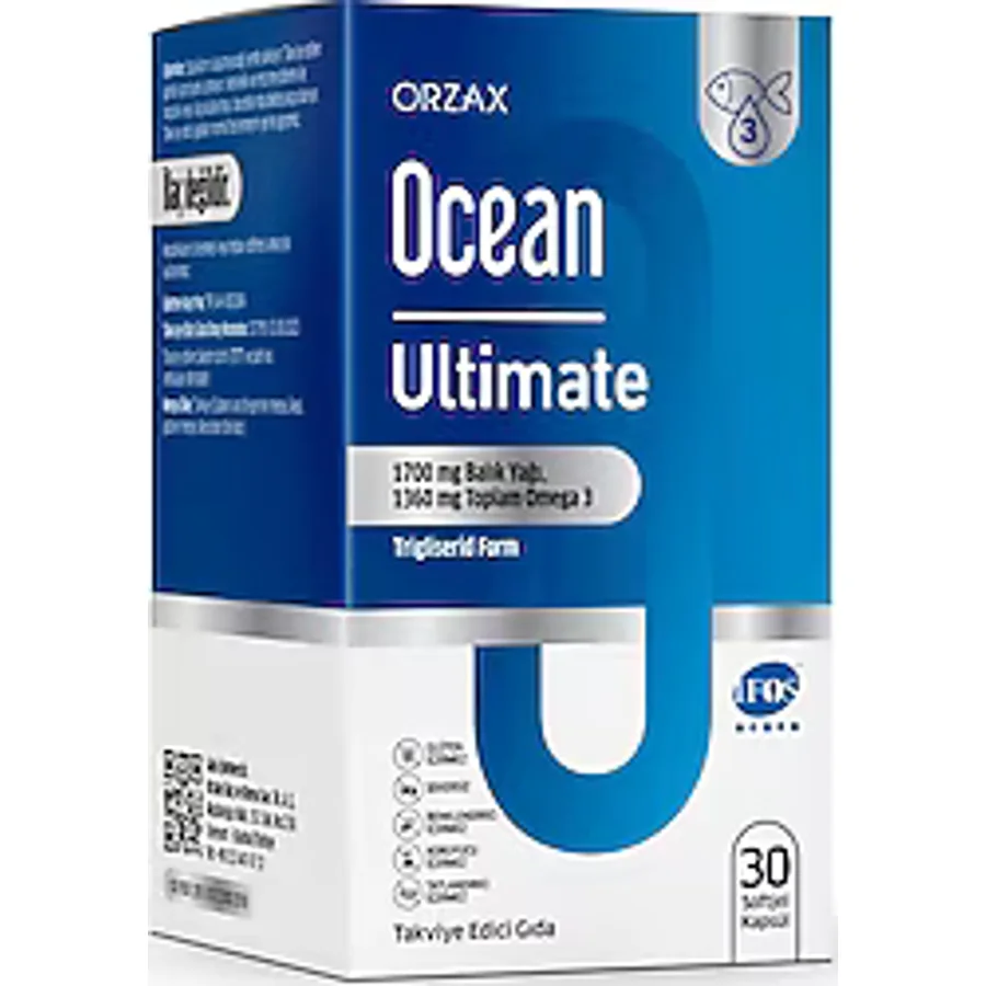 Ocean Ultimate Balık Yağı 1700 mg 30 Kapsül