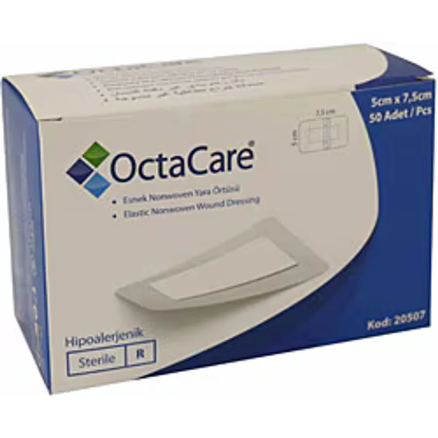OctaCare 20507 5cm x 7.5cm 50'li Steril Esnek Yara Örtüsü