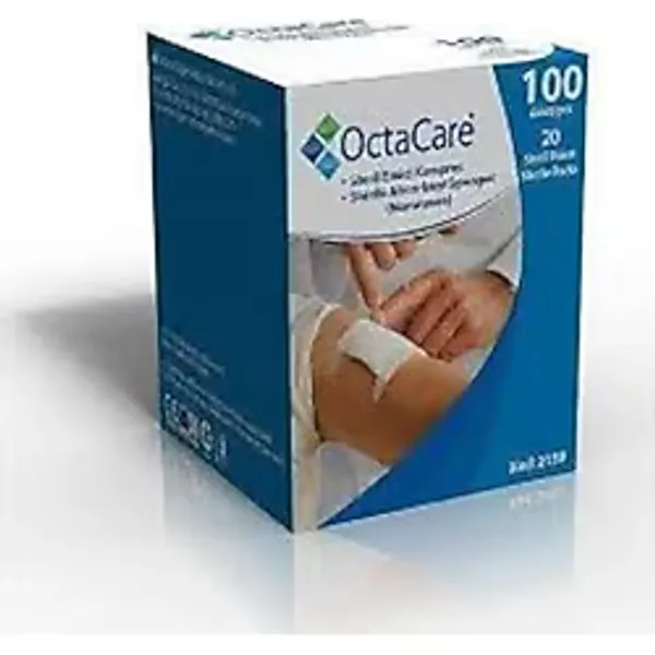 Octacare 4 Katlı Steril Gaz Kompres Gazlı Bez Spanç 5 x 100 Adet