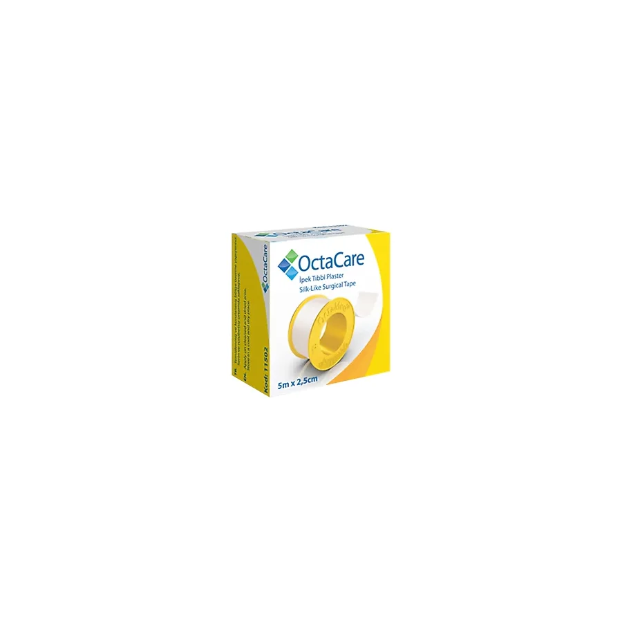 OctaCare İpek Tıbbi Plaster 5m x 2.5cm