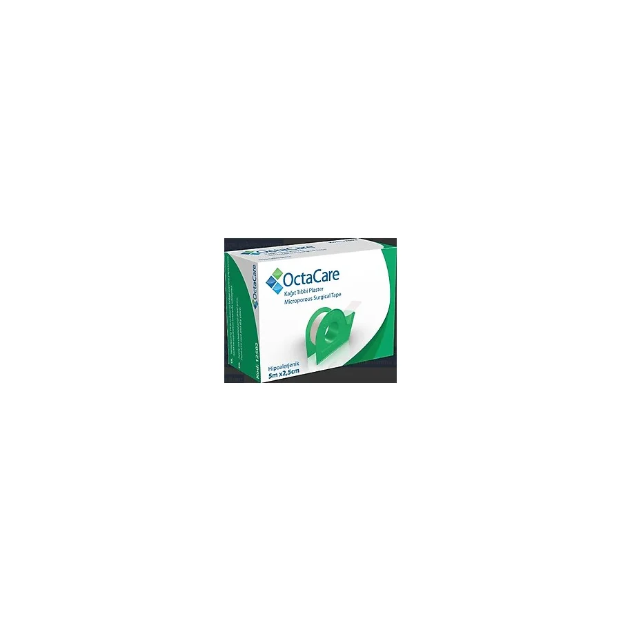 Octacare Kağıt Tıbbi Plaster 5 M X 2,5 Cm 1 Adet (Dispenserli)