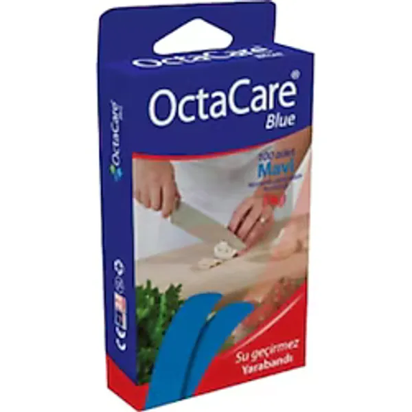 Octacare Mavi Yara Bandı Su Geçirmez 100 Adet