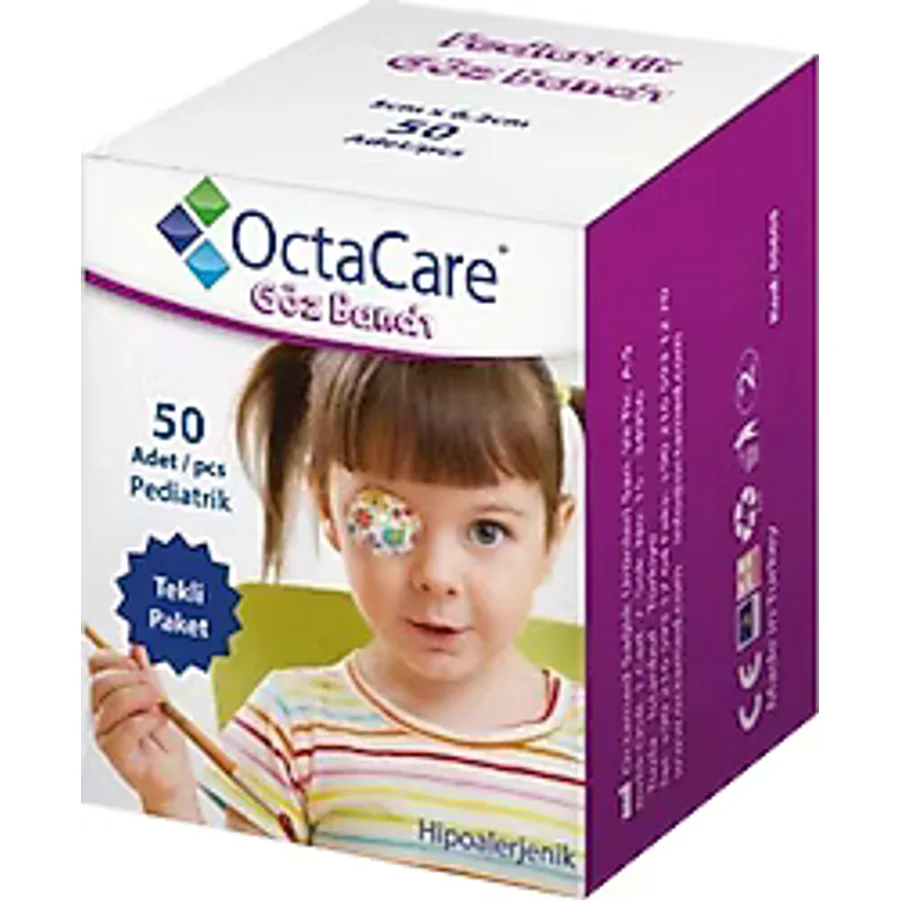 OctaCare Pediatrik Kız 50'li Göz Kapama Bandı