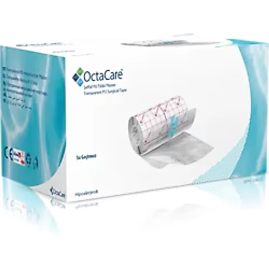 Octacare Şeffaf Pu Tıbbi Plaster Sıvı Geçirmez Banyo Bandı 10 M X 10 Cm
