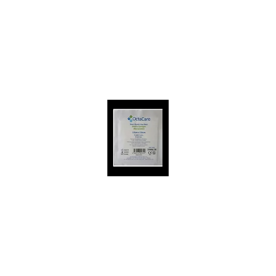 Octacare Steril Emici Gazlı Bez 10 Cm X 10 Cm 2adet