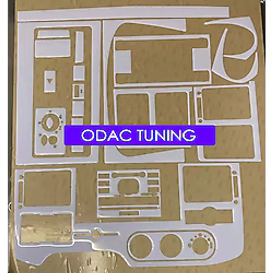 ODAC TUNING Ford Transit 2006 - 2013 Torpido, Konsol, Trim, Göğüs Maun Kaplama Beyaz Renk Özel Dizayn