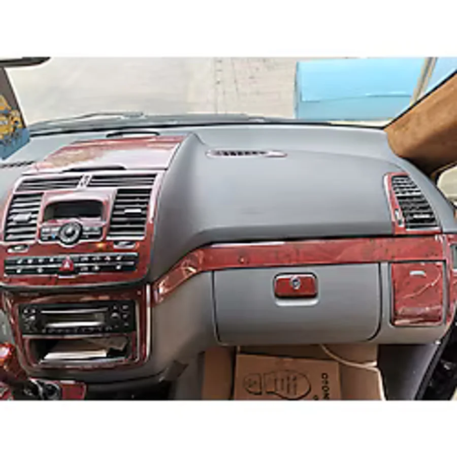 ODAC TUNING Mercedes Vito W639 FULL SET ÜST KAPAK DAHİL Torpido Konsol Trim Göğüs Kaplama Maun Kaplama MAUN RENK