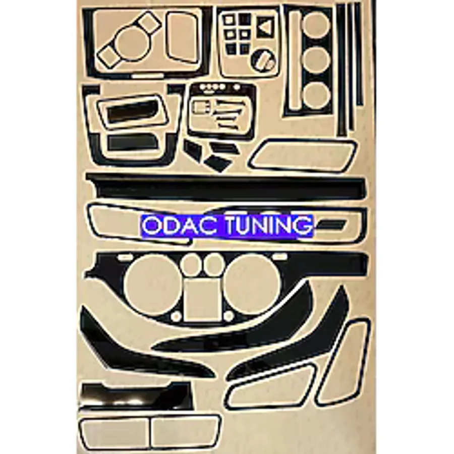 ODAC TUNING VW Passat B6 Torpido, Konsol, Trim, Göğüs Kaplama Seti Piano Black Siyah Renk