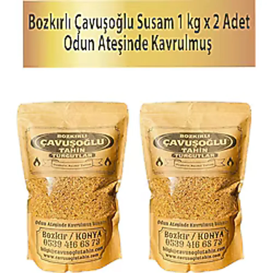 Odun Atesinde Kavrulmus Susam 1 Kg X 2 Adet