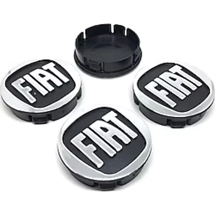 OEM Fiat Kabartma Geçme Jant Göbeği 4 Lü 60mm-55mm
