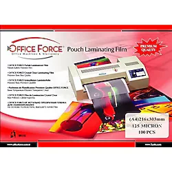 Office Force 125 Mic.A4 (216X303) Parlak Laminasyon Filmi 100'lü