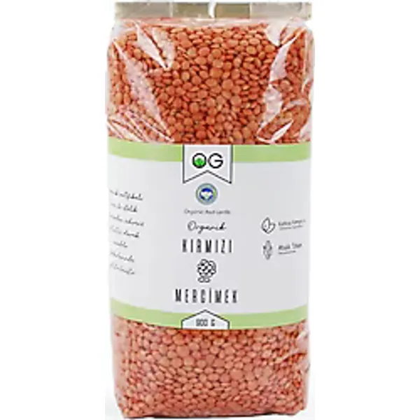 OG Natural Organik Kırmızı Mercimek 900 gr