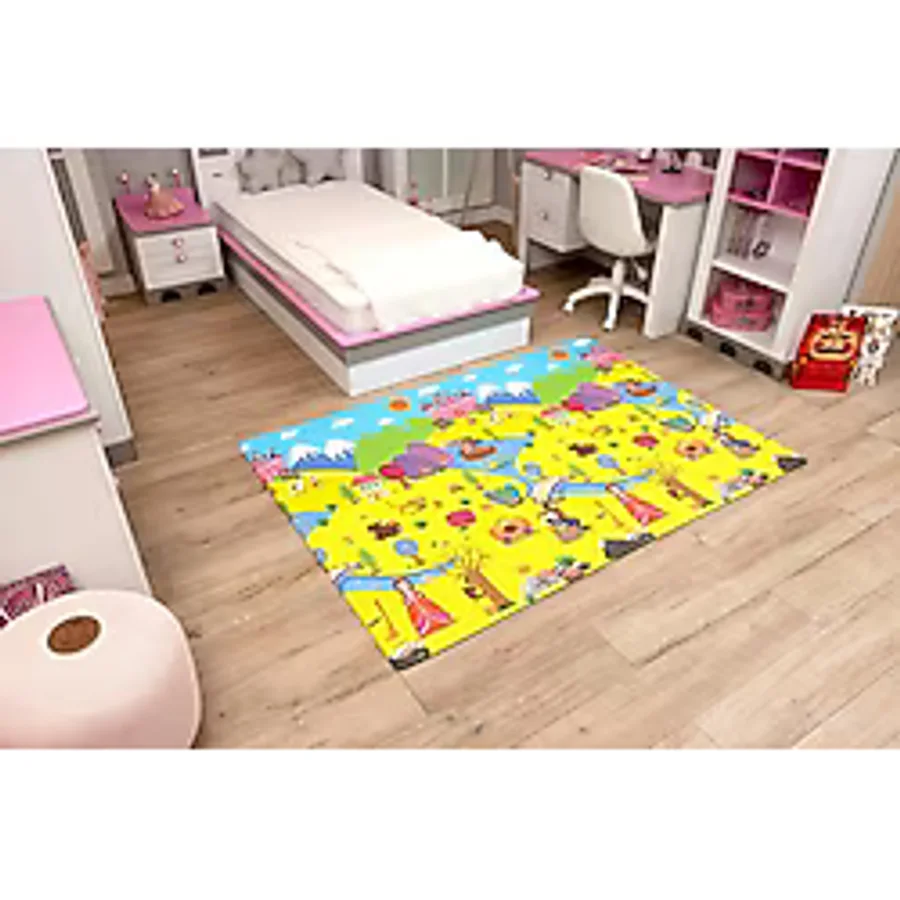 Oggia Fairy Tale Land Premium Oyun Matı / Halısı 140cmx195cmx12mm MAT026 - Göl Mavisi - 140 x 195 cm