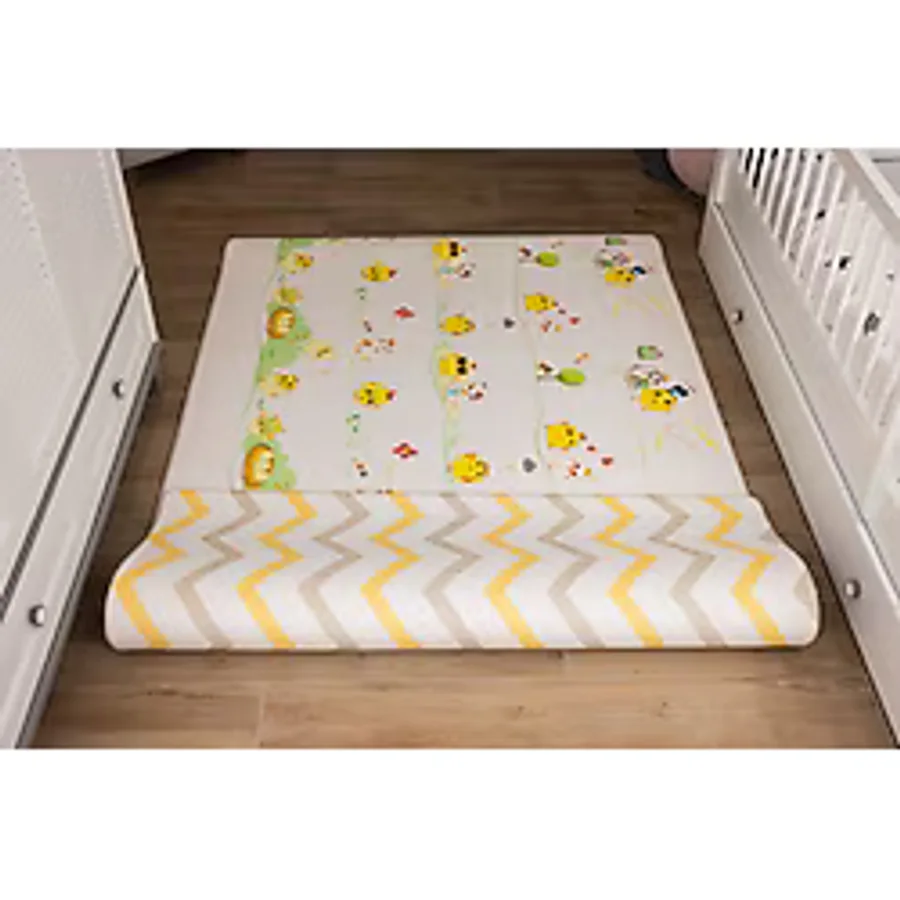 Oggia Tiny Hens Premium Oyun Matı / Halısı 140CMx230CMx15MM - 140 x 230 cm - Sarı