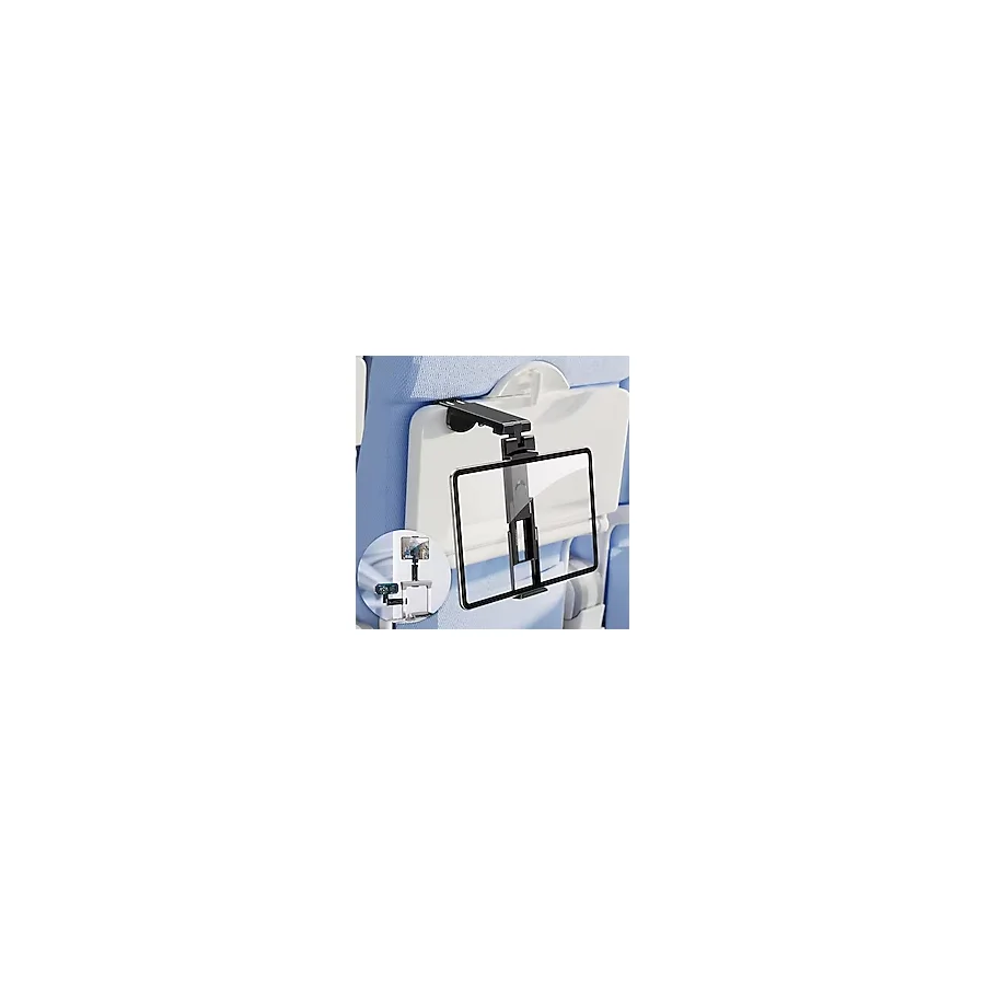 OGRANEE Uçak Tablet Tutucu Montajı, iPad için Uzun Uçuş Temelleri Seyahat Aksesuarları, Uçak Koltuğu Sırt için Katlanabilir Tablet Standı, Gezginler Kadınlar için En İyi Hediyeler, iPad, Telefon,