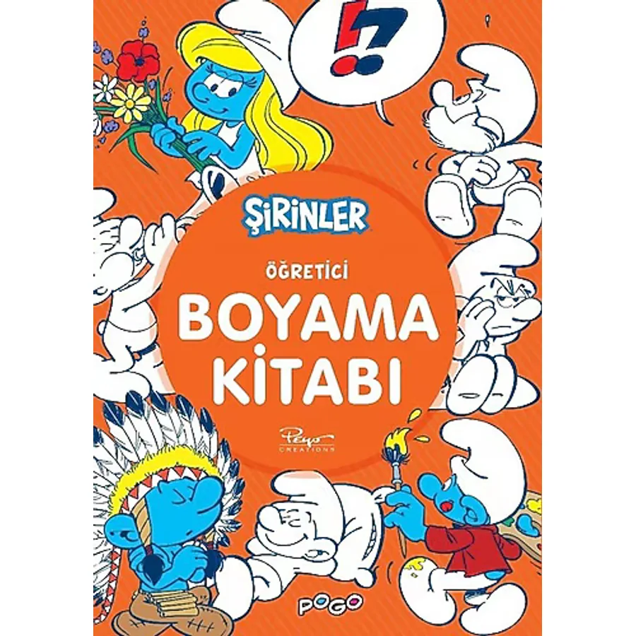 Öğretici Boyama Kitabı - Şirinler - Kolektif