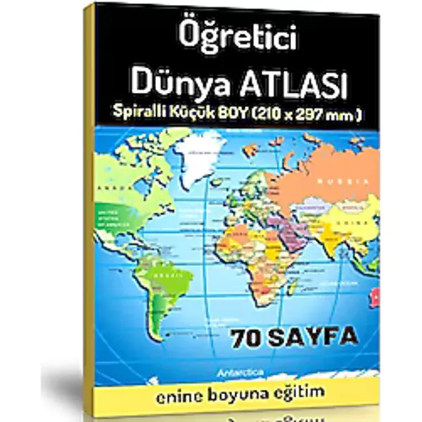 Öğretici Orta Boy Dünya Atlası (70 Seçilmiş Harita)