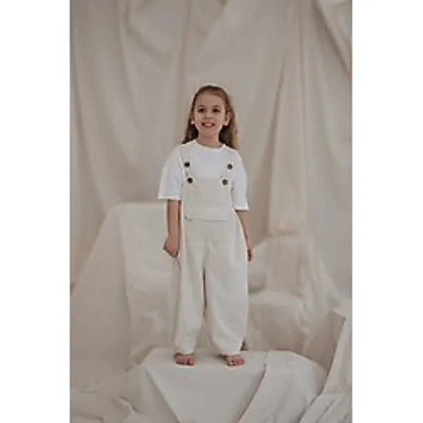 Oh La La Koala For Little Ones Krem Childhood Velvet Çocuk Salopet Tulum