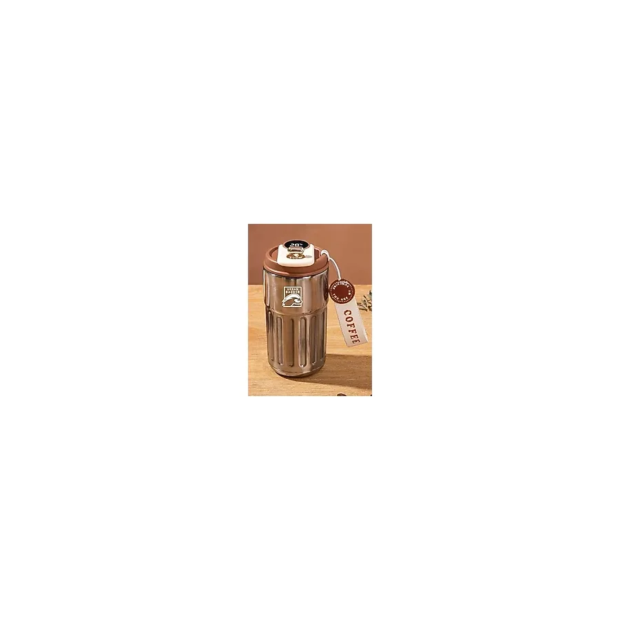 Ohbe Express Badger Termometreli Çelik Kahverengi Termos 410 Ml, Dayanıklı Kamp Ekipmanları, Kamp Aksesuarları, Açık Hava Sporları, Doğa Sporları, Yürüyüş, Kamp Mutfağı, Kamp Malzemeleri - -- - 000-Si