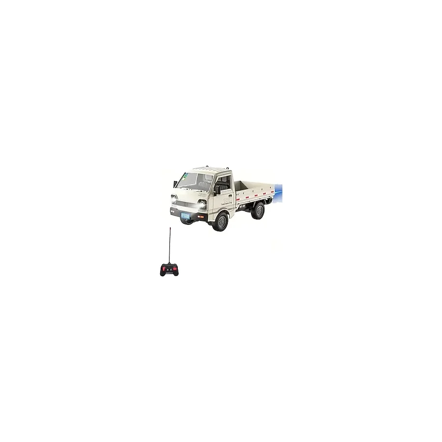 Ohbe Express Giffy / Uzaktan Kumandalı RC Kamyonet, Işıklı, Buhar Atan, Şarjlı Iş Makinesi Araç Yük Taşıma Aracı Kamyonet (Beyaz) - Option-1