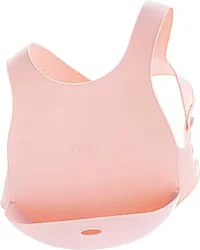 OİOİ Silikon Mama Önlüğü Pembe