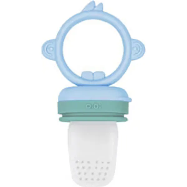 OİOİ Silikon Püre Meyve Sebze Emziği Mineral Blue-Aqua Green