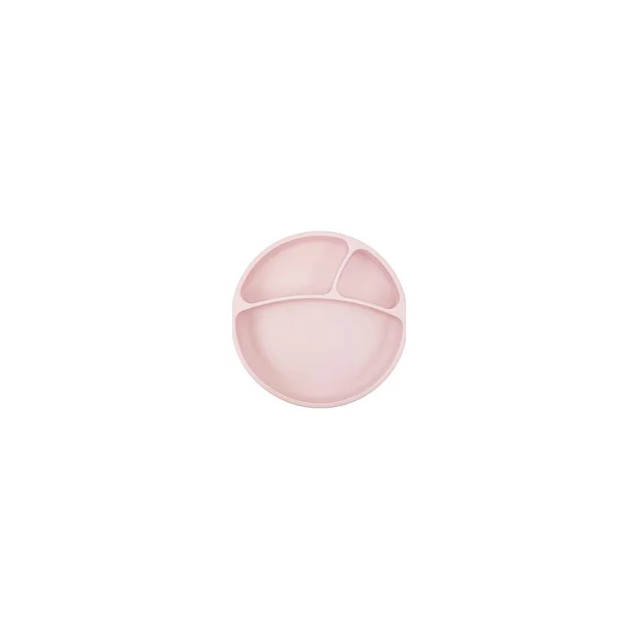 OİOİ Vakum Tabanlı Porsiyon Mama Tabağı Pembe