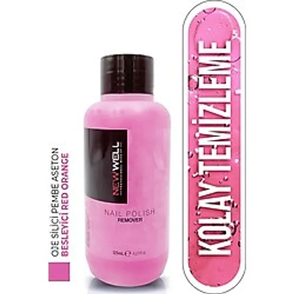 Oje Silici Pembe Aseton,Besleyici Red Orange 125 ML