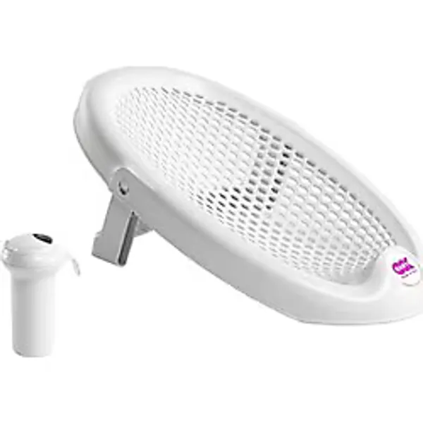 OKBaby Bebek Banyo Seti Jelly Küvet Adaptörü & Splash Bebek Duşu K. Beyaz