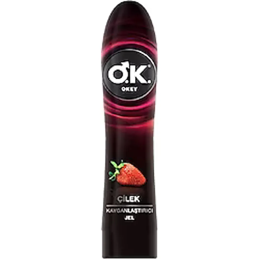 Okey Çilek Su Bazlı Kayganlaştırıcı Jel 100 ml