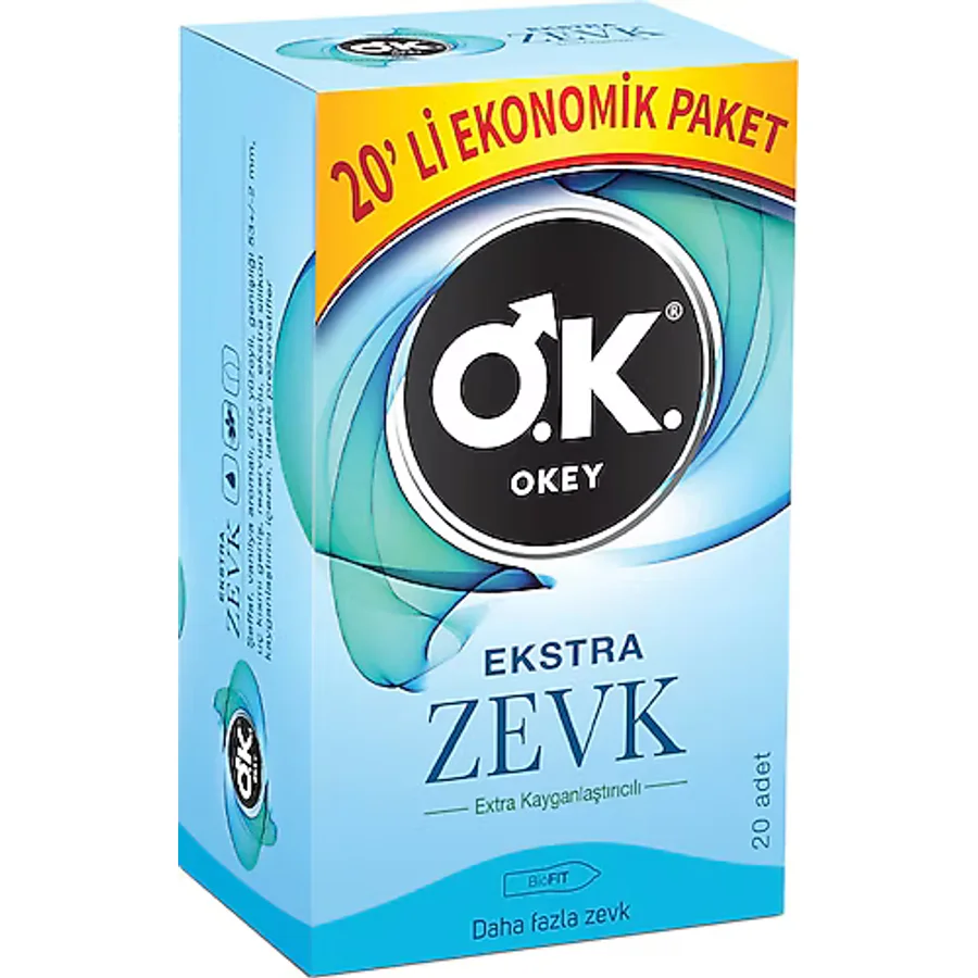 Okey Ekstra Zevk 20'li Prezervatif