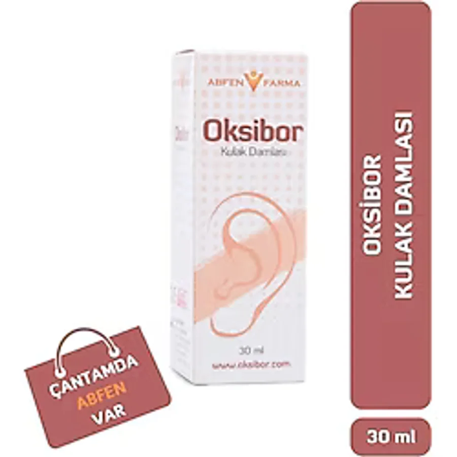Oksibor Kulak Damlası 30 Ml (Skt:11/2027)