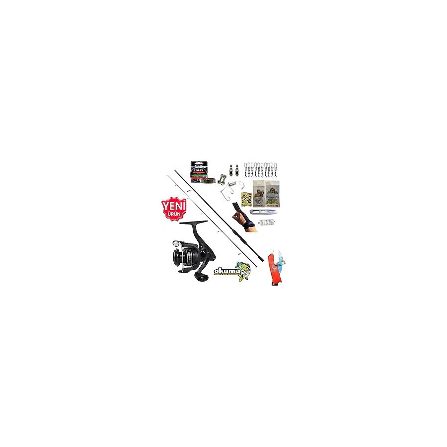 Okuma Revenger Rv-4000A 210Cm 20-40Gr Double Black Kıyı Spin Olta Takımı Seti