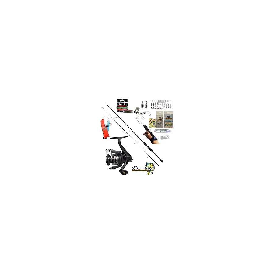 Okuma Revenger Rv-4000A 270Cm 20-40Gr Double Black Kıyı Spin Olta Takımı Seti