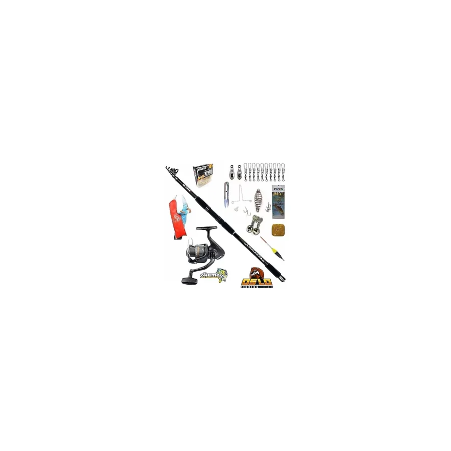 Okuma Revenger Rv-65 Oslo Black Fight 360CM 100-200GR Profesyonel Surf Sazan Kıyı Olta Takımı Seti