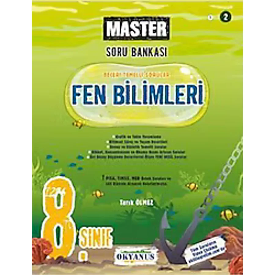 Okyanus Yayıncılık 8. Sınıf Master Fen Bilimleri Soru Bankası