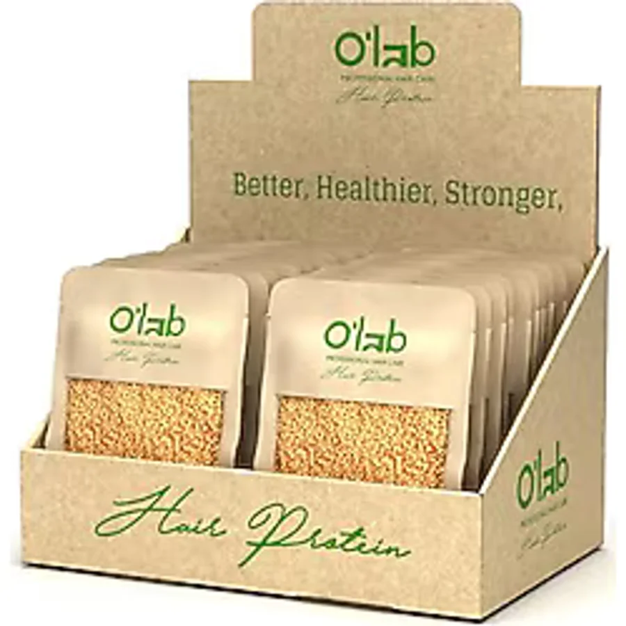 Olab Protein Bazlı Saç Bakım Tozu 50 g x 20'li Set Boyalı Saçlar İçin Onarıcı, Hacim Veren ve Yıpranma Karşıtı Saç Proteini
