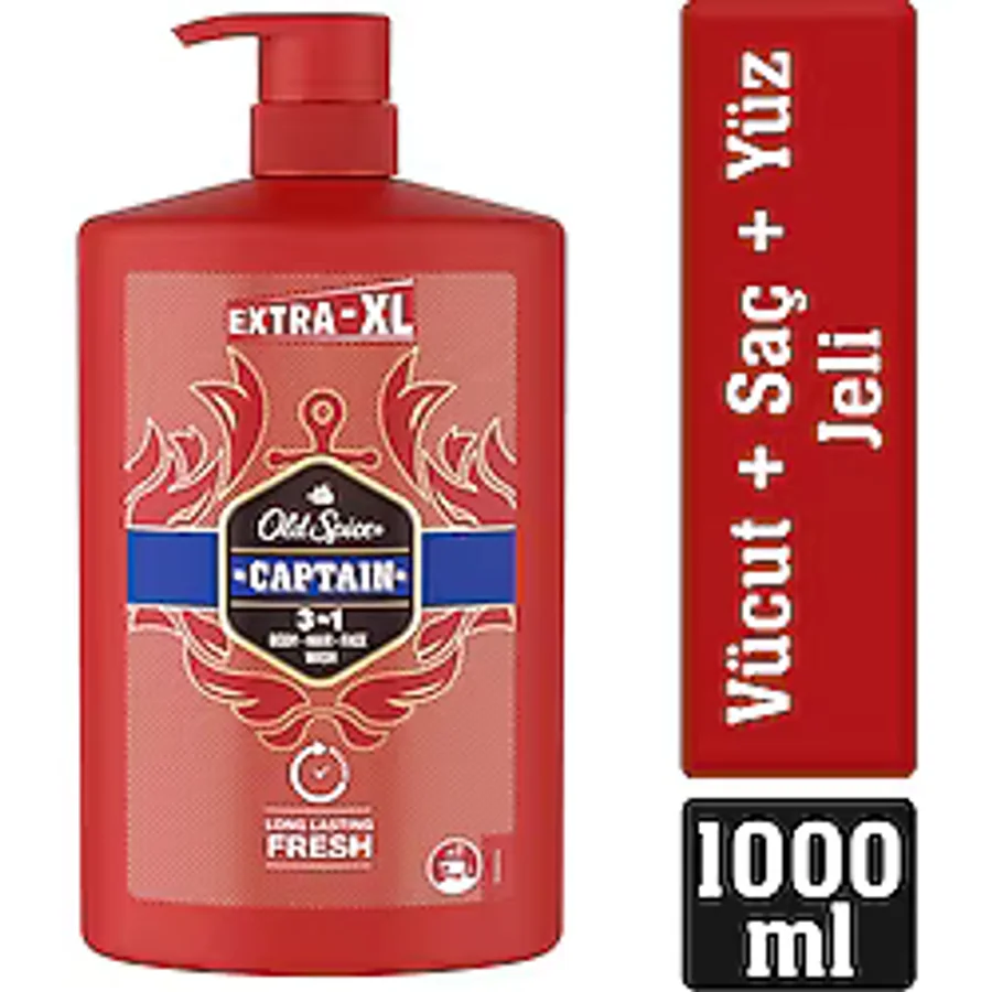 Old Spice Captain Ekstra XL Duş Jeli & Şampuan 1000 ml