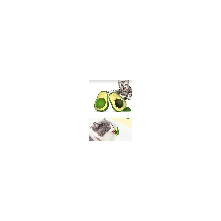 Old Village Concept Avokado Catnip Avokado Kedi Çimi Topu Avokado Kedi Nanesi Oyuncağı Yapışkanlı