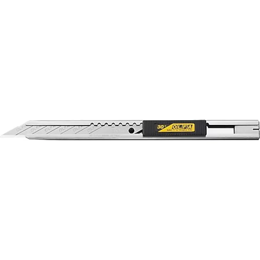 Olfa SAC-1 30 Derece Açılı Metal Gövde Dar Maket Bıçağı