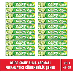 Olips Çiğne Elma Aromalı Şeker 47 gr 20'li