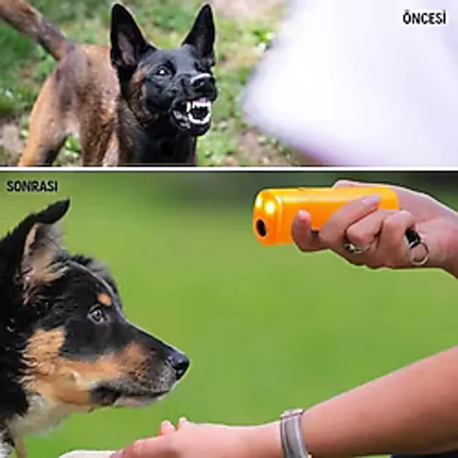 OLLEVRA Köpeksavar Ultrasonik Köpek Kovucu Köpek Kornası Eğitim Cihazı