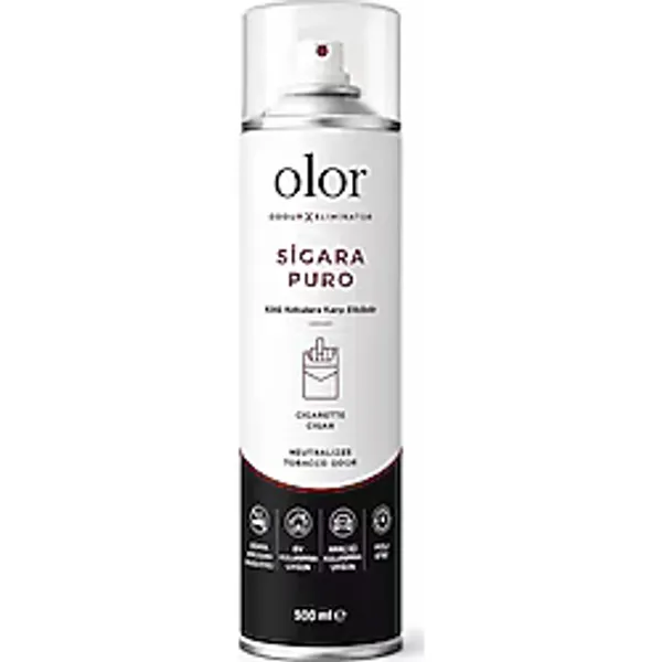 Olor Koku Sigara Puro Kötü Koku Giderici Sprey 500 ml Oda, Araç ve Ortam Kokusu Giderici