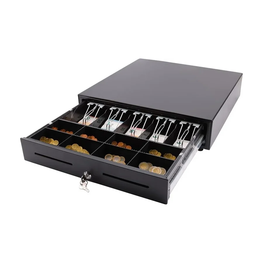 Olympia Xld 460A Geniş Tip Metal Para Çekmecesi (8 Bozuk Para, 4 Kağıt Para Bölmeli)