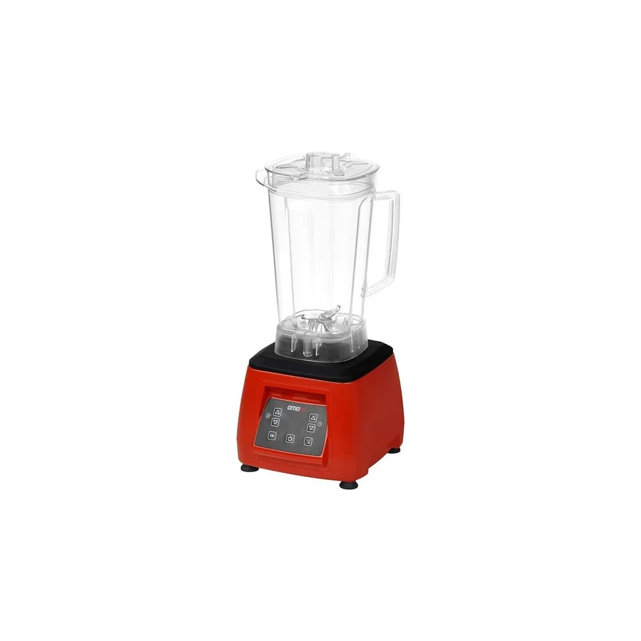 Omake Bar Blender 3 Litre Dijital Şeffaf Kapak Sensörsüz Kırmızı
