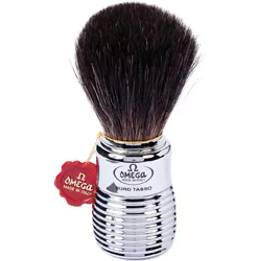 Omega 6113 Black Badger Porsuk Kılı Tıraş Fırçası