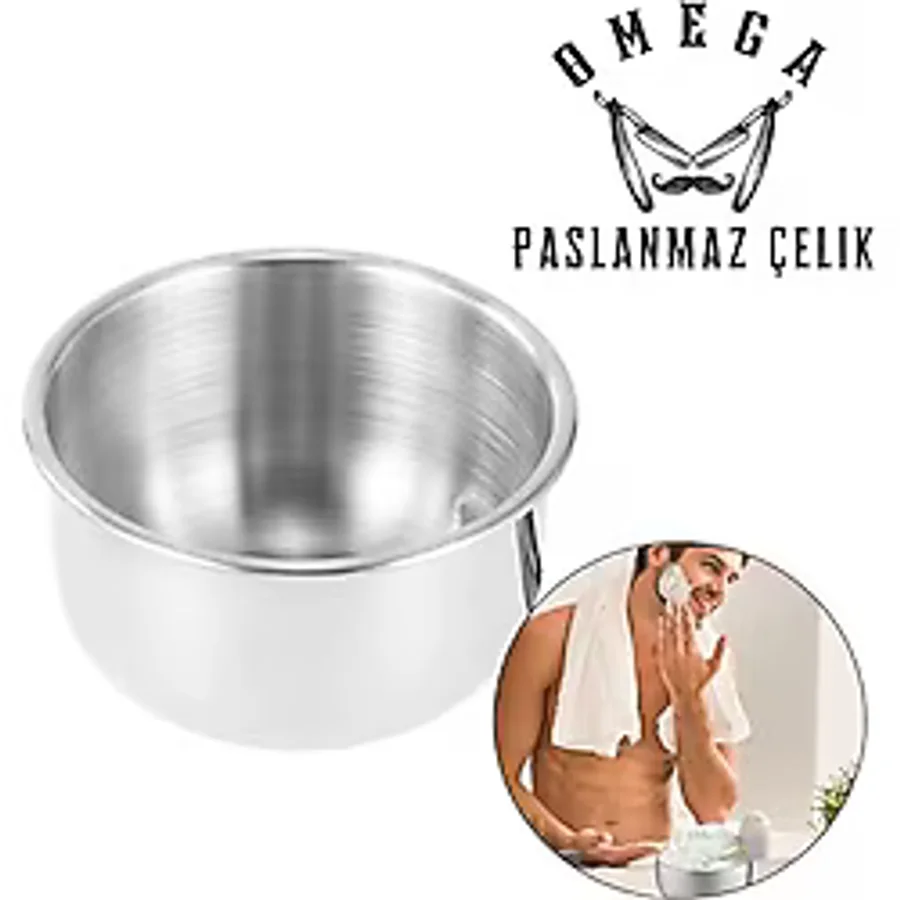 Omega Paslanmaz Çelik Tıraş Tası