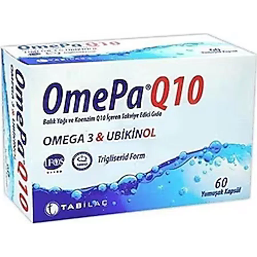 OmePa Q10 Omega 3 Ubiquinol 60 Kapsül