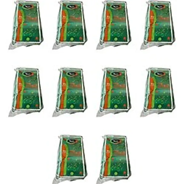 Omeyva Plastik Şeffaf Yeşil Sup Kaşık - Tatlı Dondurma Kaşığı - 12.5 Cm. - 50 Adetlik 10 Paket