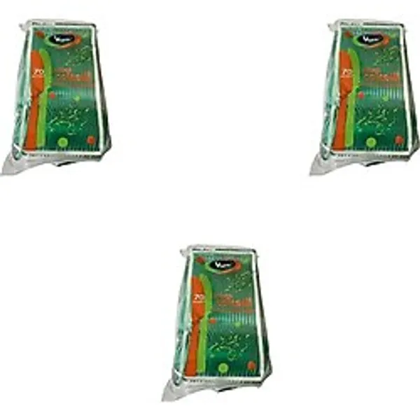 Omeyva Plastik Şeffaf Yeşil Sup Kaşık - Tatlı Dondurma Kaşığı - 12.5 Cm. - 50 Adetlik 3 Paket
